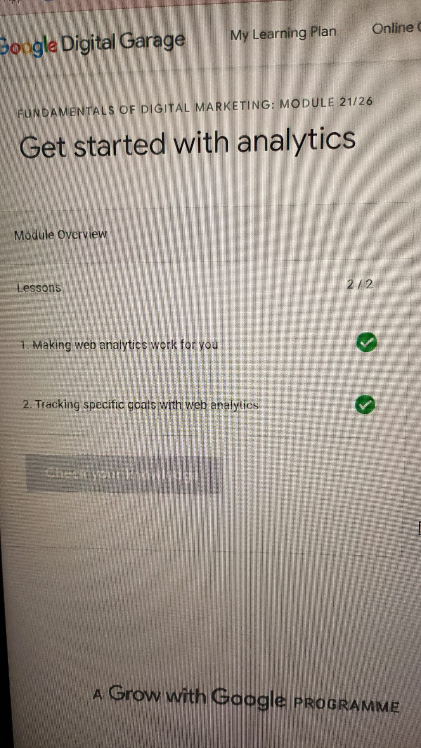 google digital marketing course