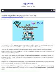 top 10 digital marketing companies in world